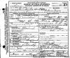 Elizabeth Ann Thacker Hendricks - Death Certificate