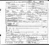 Bertha Esther Thacker Hutton - Death Certificate