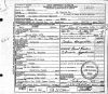 Benjamin William Thacker - Death Certificate